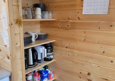 Country View Mini Home Kitchen Shelves